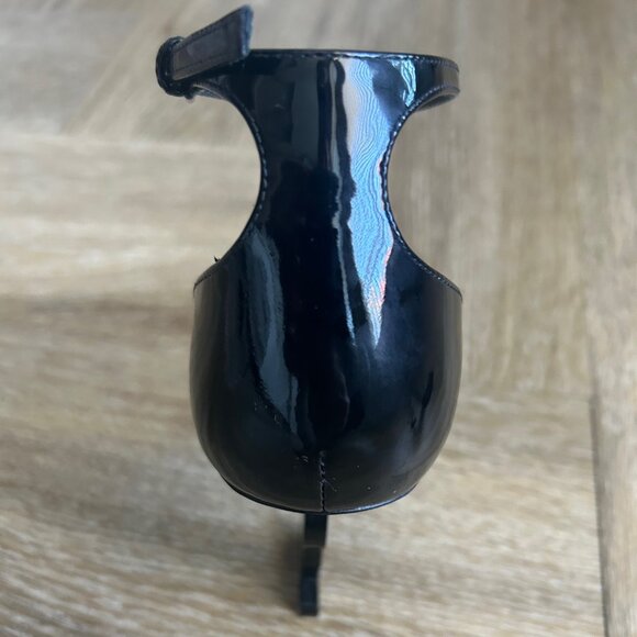 YSL Opyum Sandals in Black Patent Leather - Picture 6 of 7
